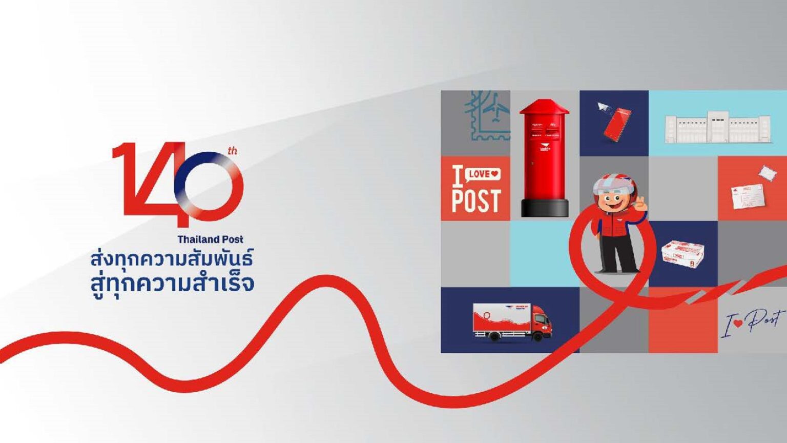ไปรษณีย์ไทยฉลอง 140 ปี เปิดรายได้ครึ่งปีแรกเติบโต 12.67% พลิกกระแสทำกำไรมุ่งมั่นครองใจคนไทยผ่านการส่งทุกความสัมพันธ์ สู่ทุกความสำเร็จ