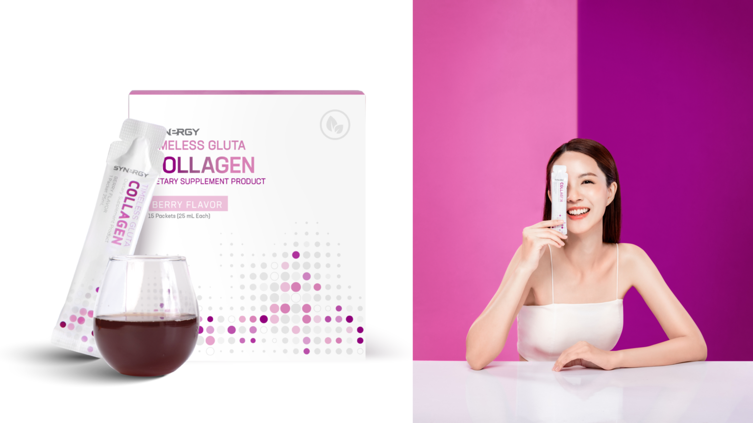 Synergy เปิดตัวผลิตภัณฑ์ใหม่ ไทม์เลส กลูต้า คอลลาเจน (Timeless Gluta Collagen) เจาะกลุ่มวัยทำงาน