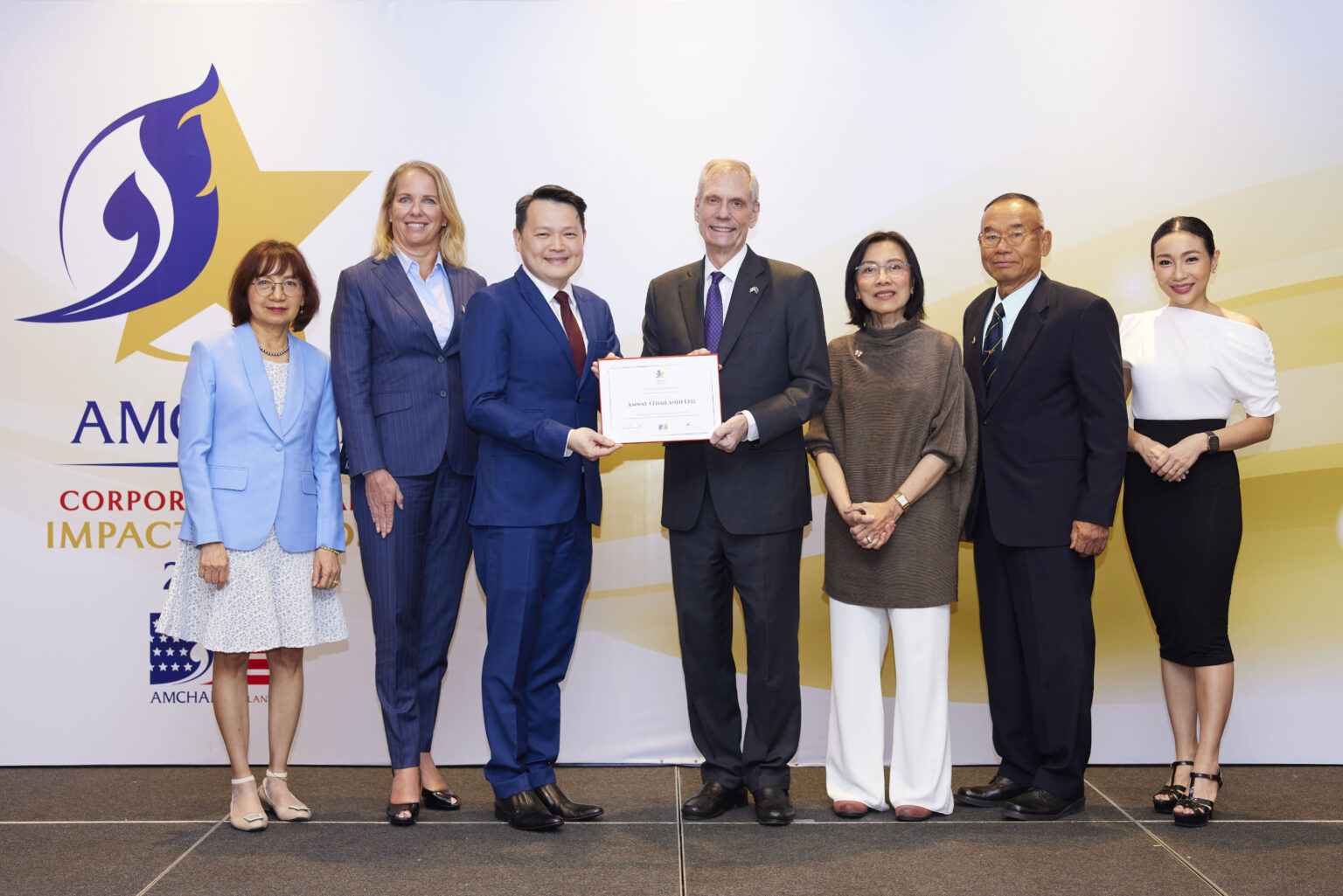 แอมเวย์ รับรางวัล “Corporate Social Impact Award” จากหอการค้าอเมริกันในประเทศไทย ต่อเนื่องเป็นปีที่ 11