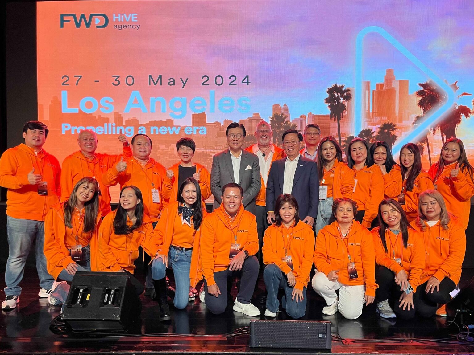 FWD ประกันชีวิต พาสุดยอดตัวแทนอัพเทรนด์ความรู้ เยือนนครลอสแอนเจลิส ประเทศสหรัฐอเมริกา ในงาน “HiVE Conference 2024