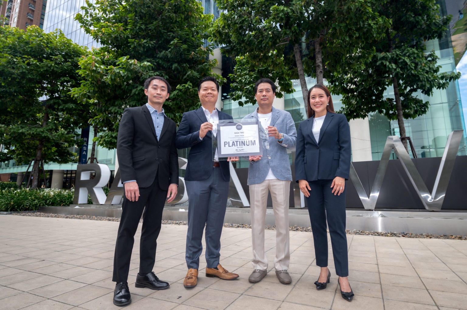 RASA TWO ร่วมกับเอสซีจี เดินหน้าอาคารสำนักงานยั่งยืนแห่งอนาคตผ่านการรับรองมาตรฐาน LEED เวอร์ชันล่าสุด v4.1 O+M ระดับ Platinum