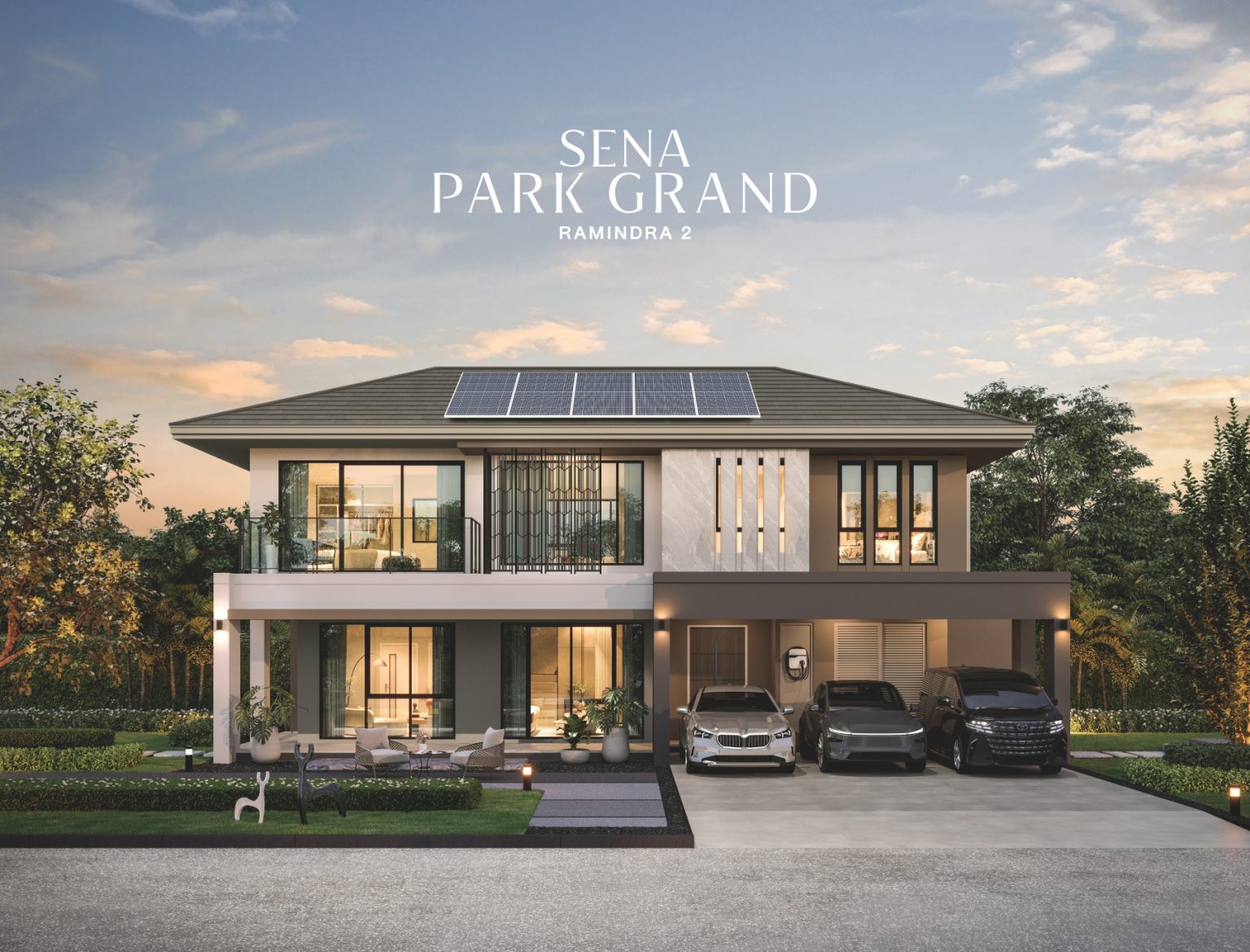 เสนาเตรียมเปิดตัว โครงการพรีเมียม “SENA PARK GRAND RAMINDRA 2” บ้านเดี่ยวโซลาร์พร้อมแบตเตอรี่ทุกหลัง