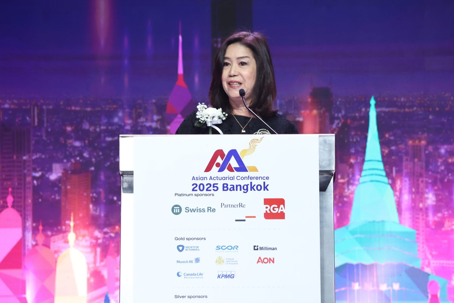 นายกสมาคมประกันชีวิตไทยร่วมกล่าวสุนทรพจน์ในงาน Asian Actuarial Conference 2025 (AAC 2025)