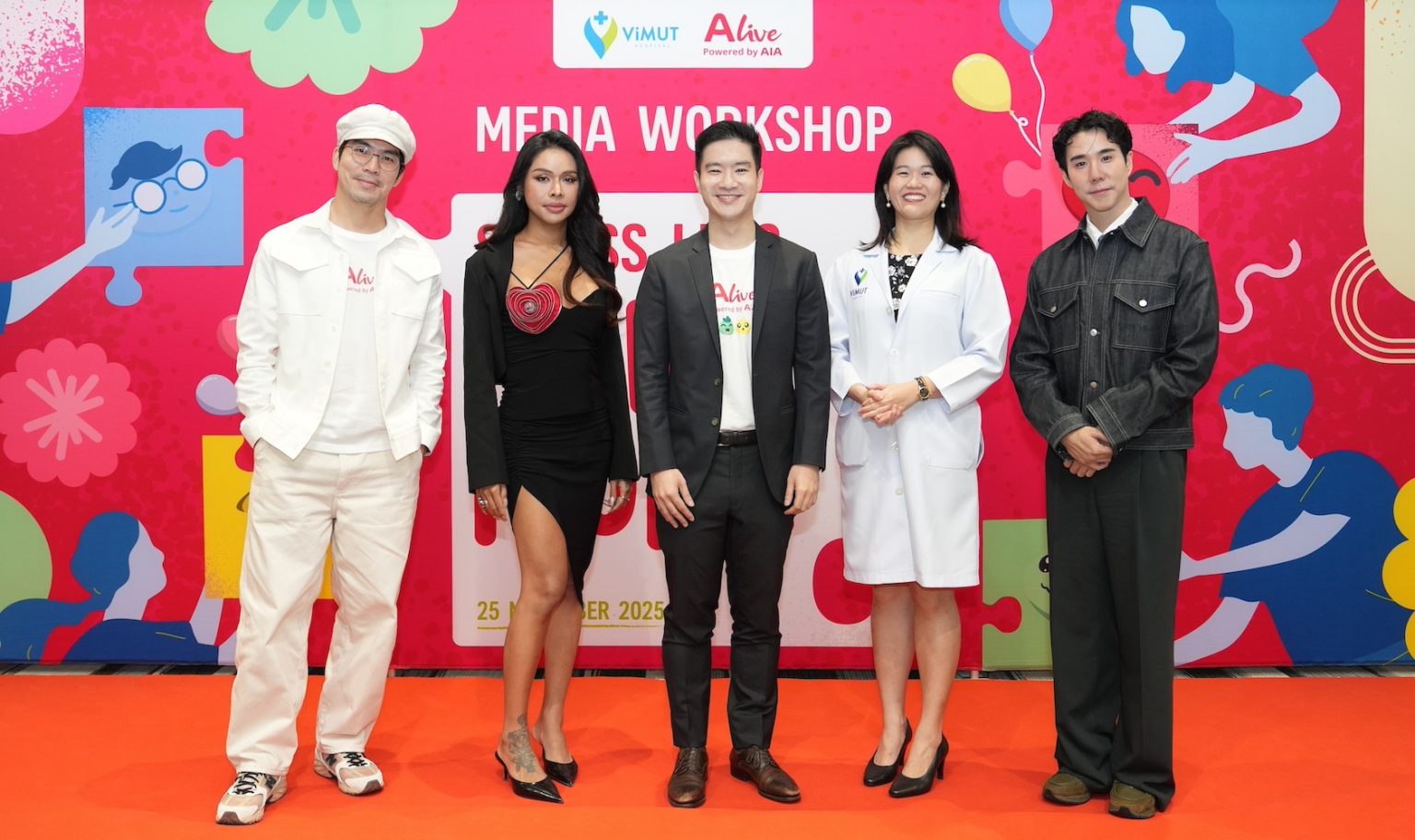 ALive Powered by AIA จับมือ รพ.วิมุต เปิดเวทีพูดคุย “Stress Less, Happy More”