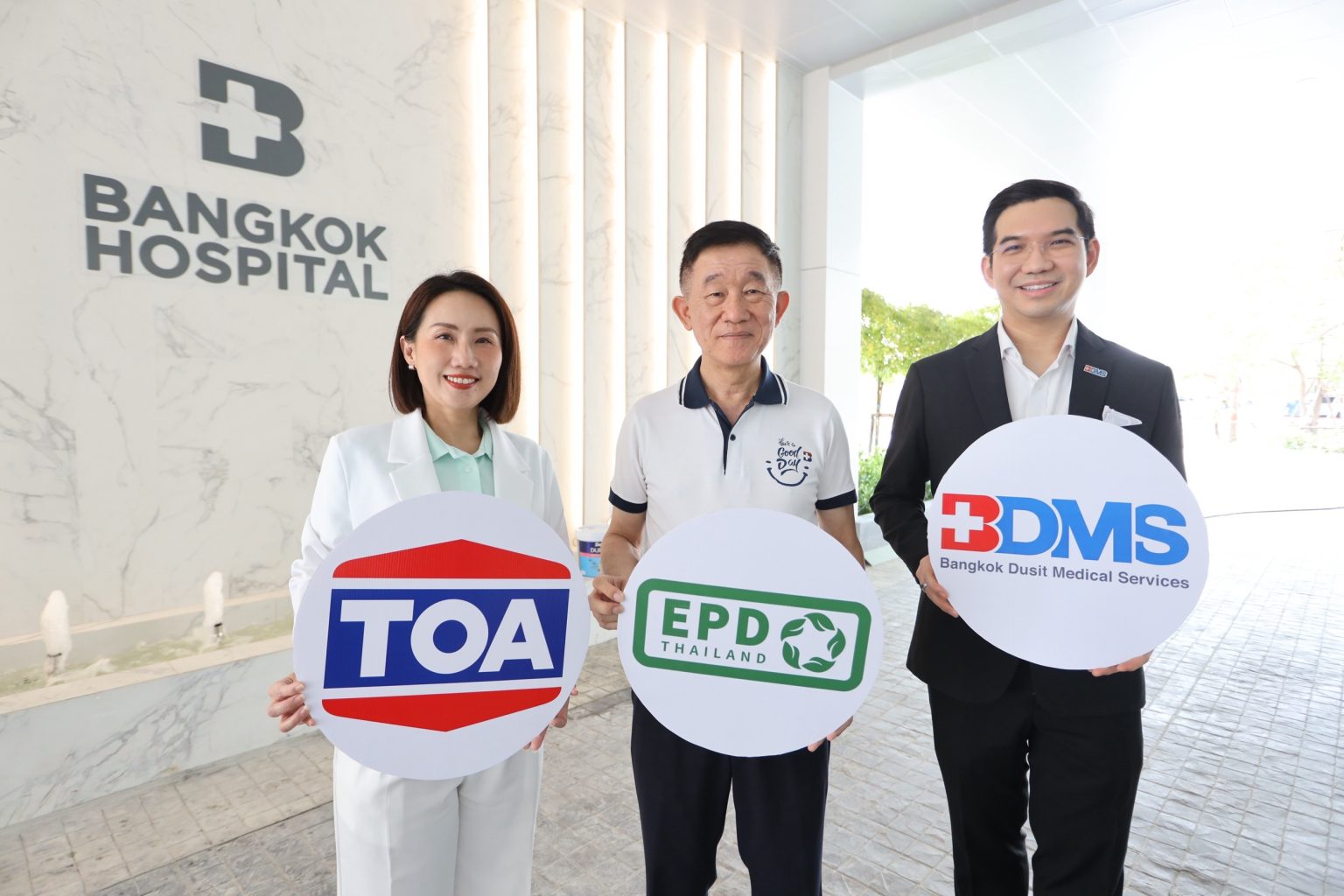 TOA ผนึกเครือโรงพยาบาลกรุงเทพ (BDMS) ตอกย้ำผู้นำรักษ์โลก เลือกใช้สินค้าที่ได้ฉลาก EPD รายแรกในไทย