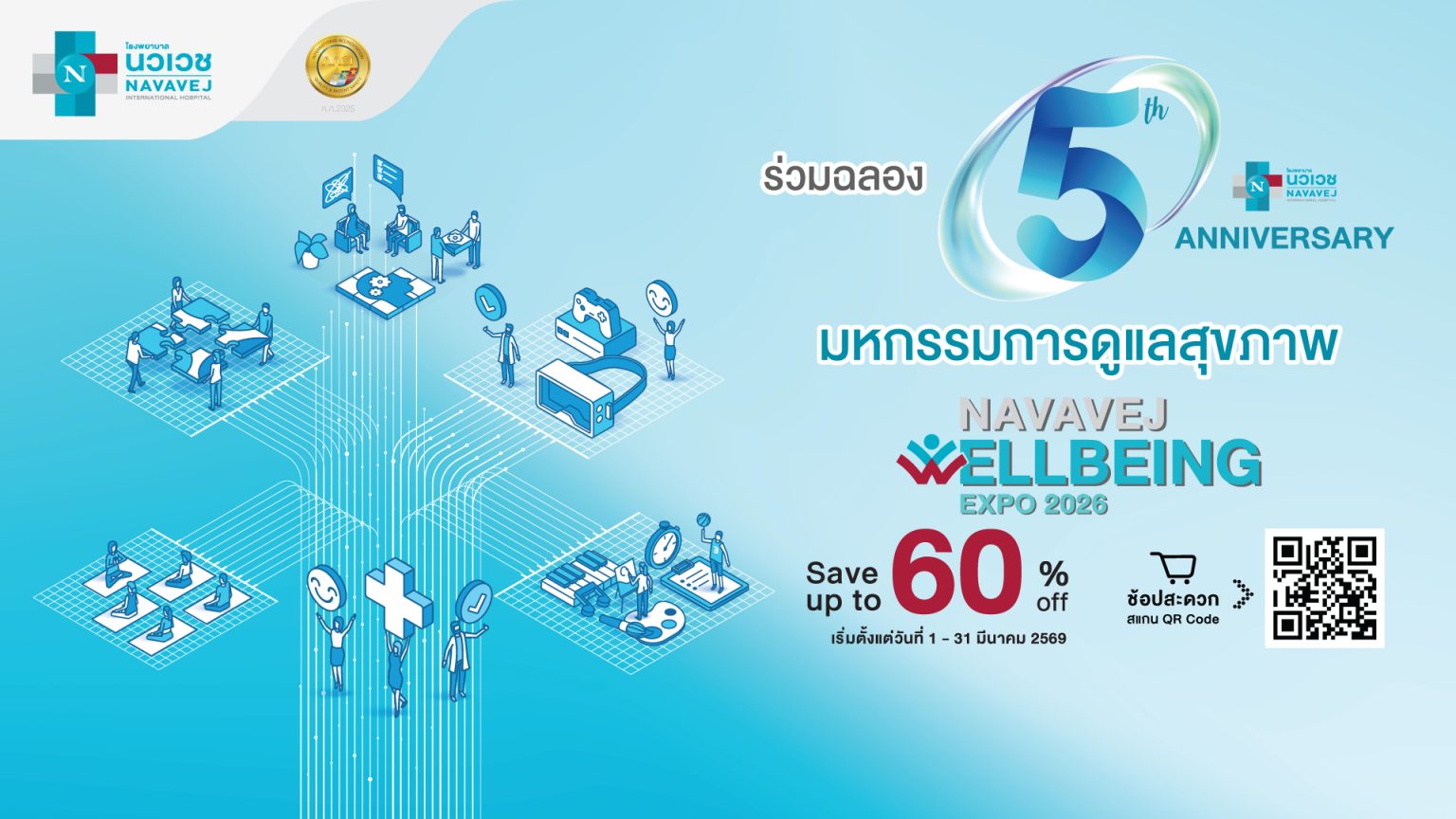 “รพ.นวเวช” ฉลองใหญ่ครบรอบ 5 ปี จัดมหกรรม Wellbeing Expo 2026