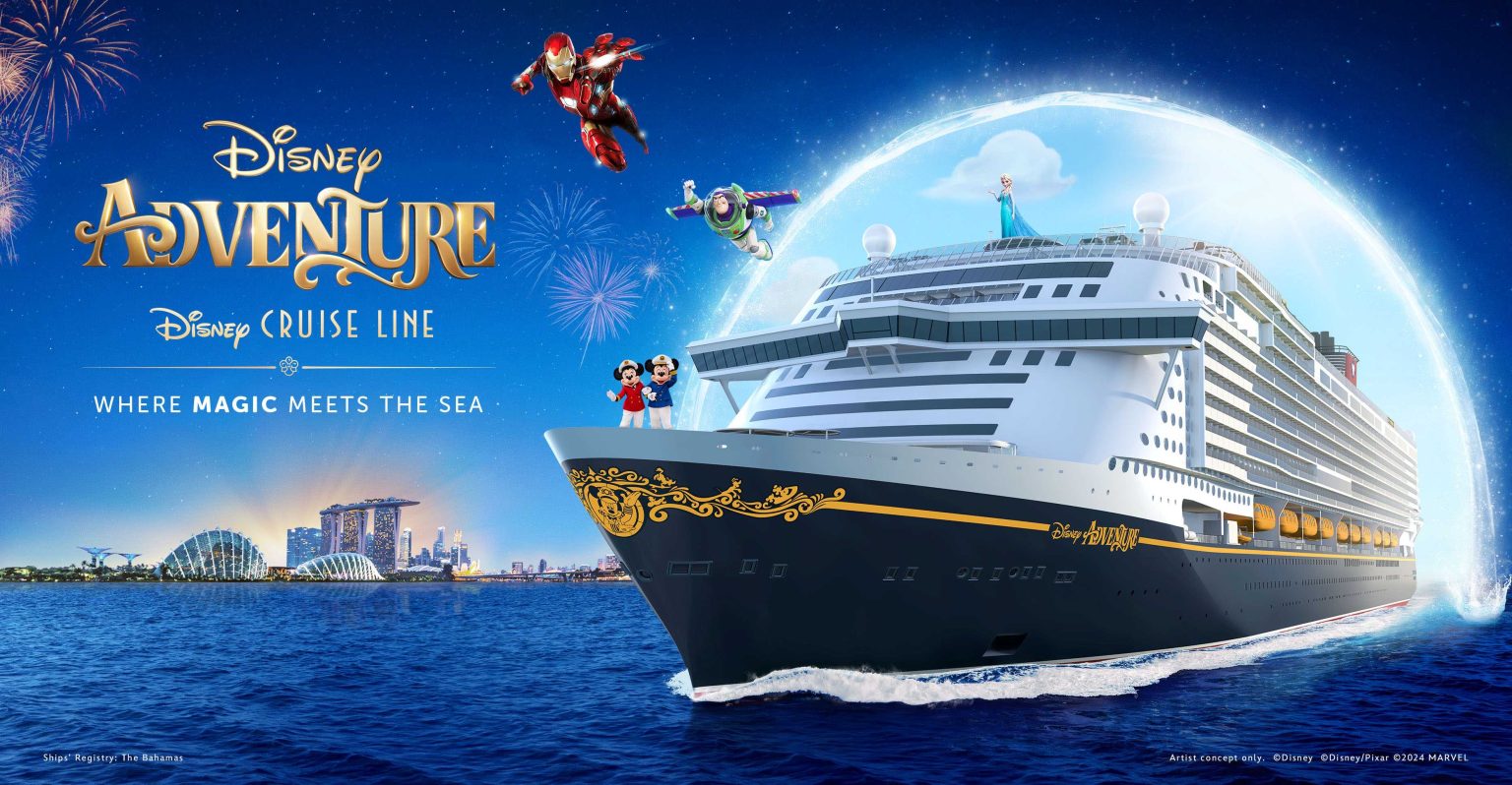Disney Adventure ปักหมุดสิงคโปร์! เปิดประวัติศาสตร์หน้าใหม่ในฐานะ เรือสำราญลำแรกจาก Disney Cruise Line ที่ตั้งท่าเรือหลักในเอเชีย