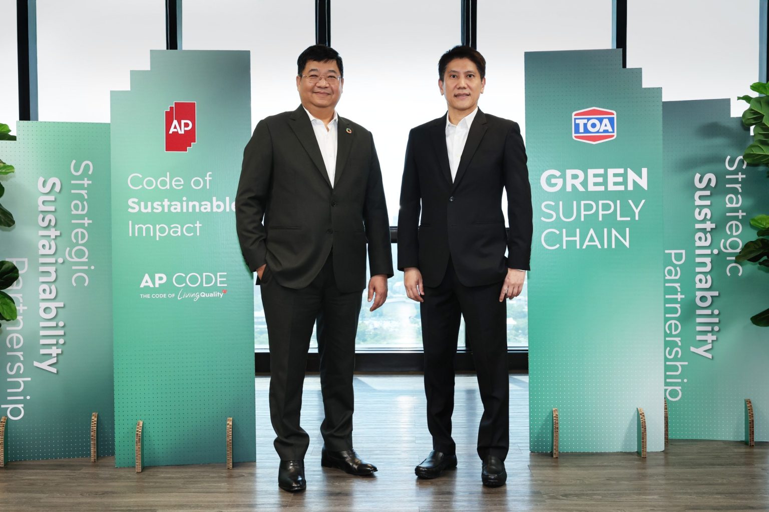 AP x TOA ประกาศความร่วมมือ Green Supply Chain ยกมาตรฐานการก่อสร้าง ส่งมอบ Living Quality เพื่อคุณภาพชีวิตที่