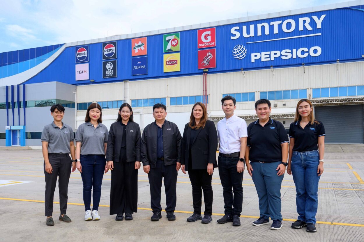 ซันโทรี่ เป๊ปซี่โค ประเทศไทย ต้อนรับสำนักงานเศรษฐกิจอุตสาหกรรม และสถาบันพลาสติก เยี่ยมชมโรงงานที่จังหวัดระยอง