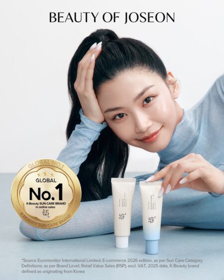 Beauty of Joseon คว้าตำแหน่ง “แบรนด์ K-Beauty Suncare อันดับ 1 ของโลกด้านยอดขายออนไลน์”