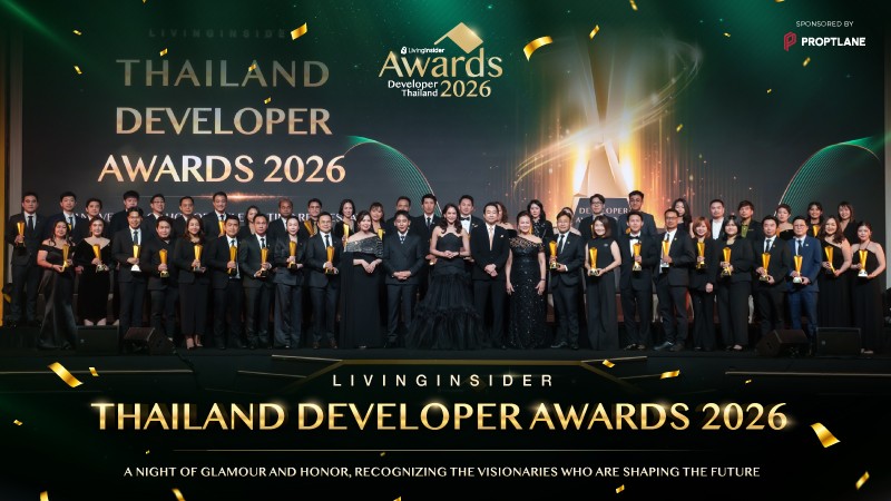 “LivingInsider Thailand Developer Awards 2026” รวมที่สุดแห่งความสำเร็จ ของวงการอสังหาริมทรัพย์ไทย สู่การยอมรับในระดับประเทศและภูมิภาค