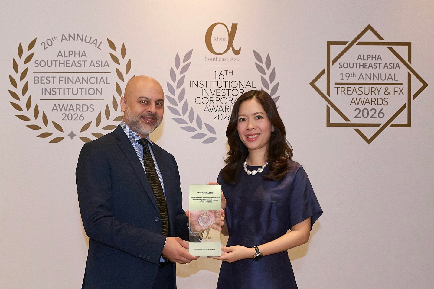 ไทยเบฟคว้า 4 รางวัลจากงาน Institutional Investor Corporate Awards ครั้งที่ 16 ประจำปี 2569