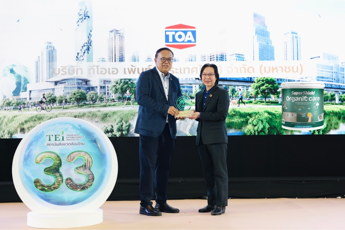 TOA ยืนหนึ่ง Green Ecosystem ไทย คว้าฉลาก EPD สูงสุด 33 รายการ  พร้อมรับโล่ฉลากเขียว 25 ปีต่อเนื่อง