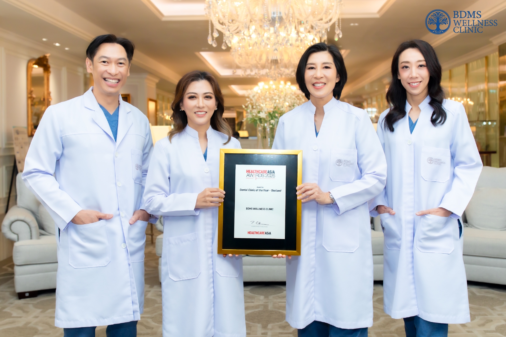 BDMS Wellness Clinic คว้ารางวัลใหญ่ “Dental Clinic of the Year” จาก Healthcare Asia Awards 2026