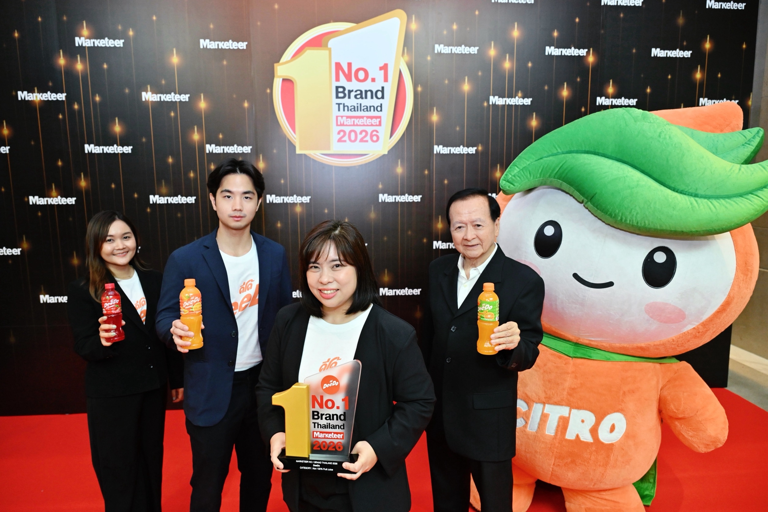 “ดีโด้” คว้ารางวัล Marketeer No.1 Brand Thailand 2025-2026