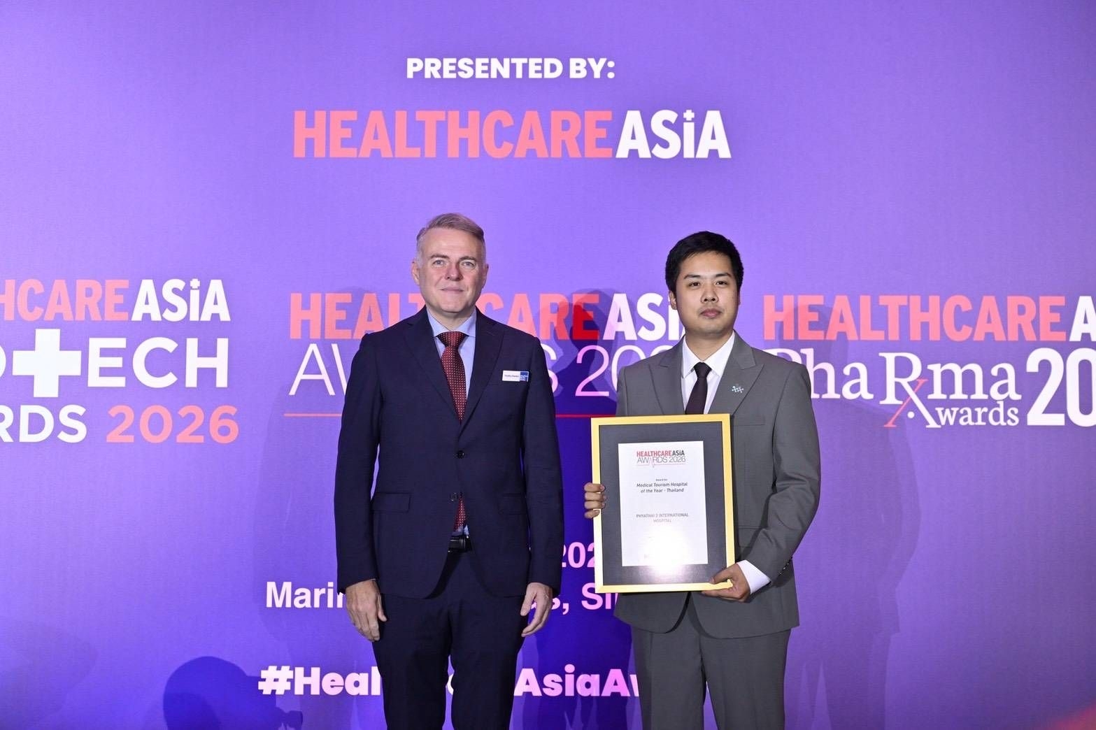 รพ. พญาไท2 คว้ารางวัล Healthcare Asia Awards 2026  ตอกย้ำผู้นำ Medical Tourism ของไทยสู่เวทีสากล