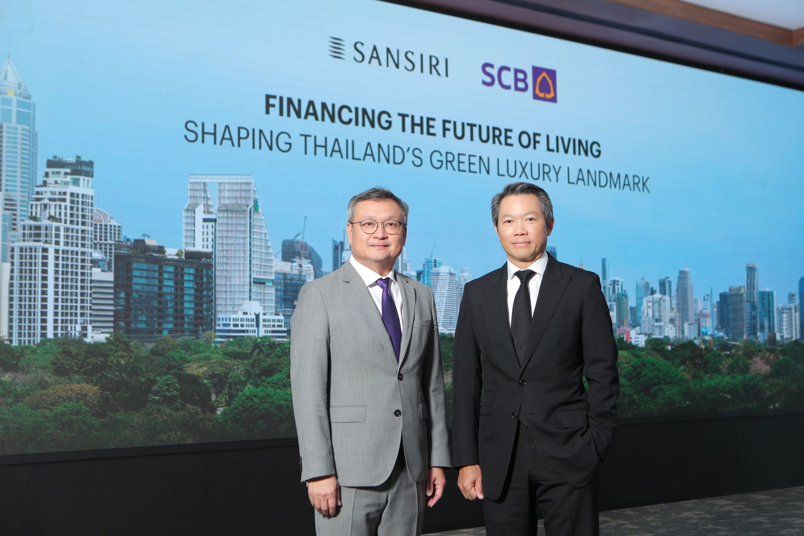 ไทยพาณิชย์ จับมือ แสนสิริ ประกาศความร่วมมือทางการเงินหนุน Green Loan 2 แฟลกชิปดีไซน์ระดับซูเปอร์ลักซ์ชัวรี “ชิดลม-สุขุมวิท 51”