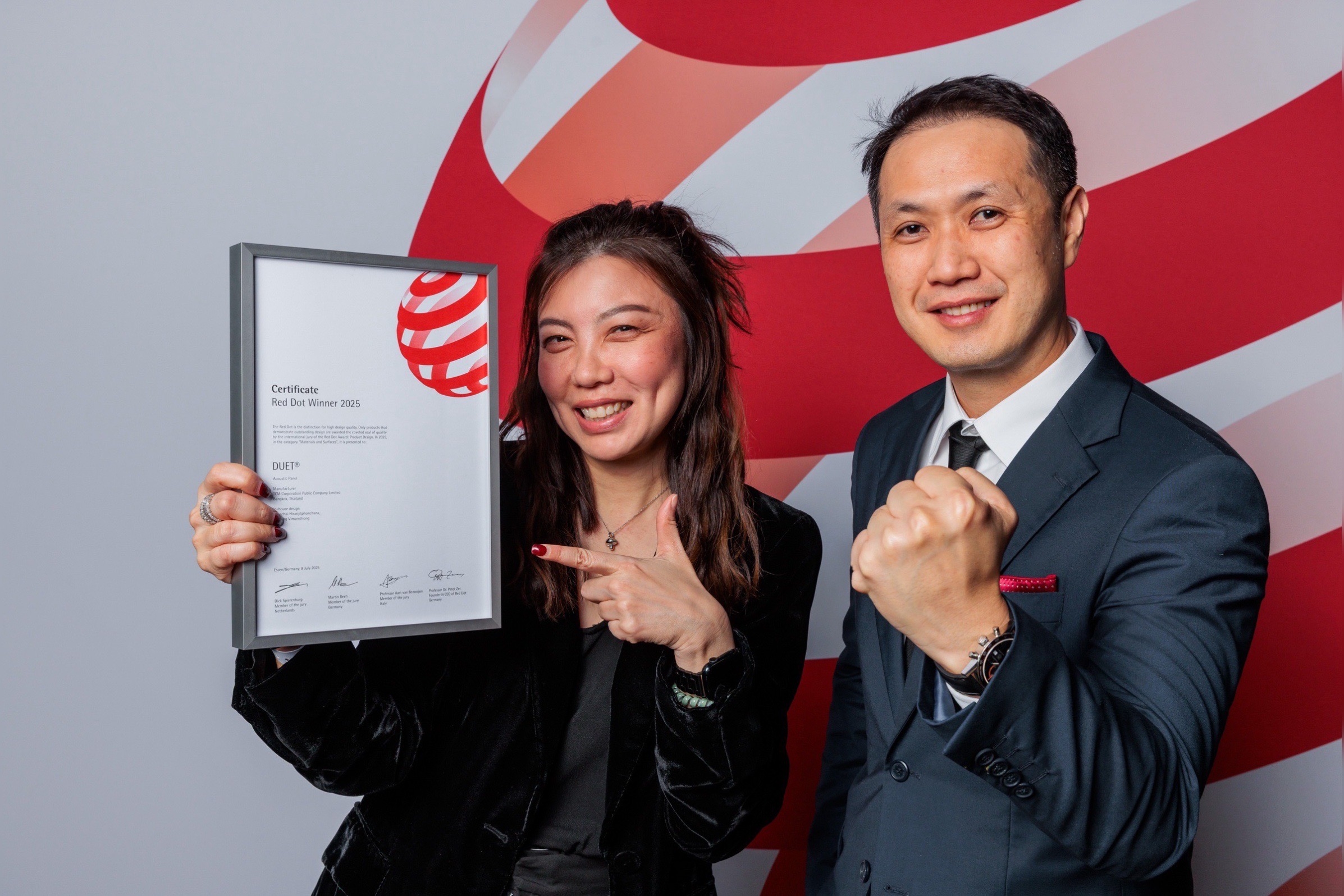 TCMC ภูมิใจ ผลิตภัณฑ์ DUET® ของ TCM Corporation Plc. คว้ารางวัล Red Dot Product Design Award 2025
