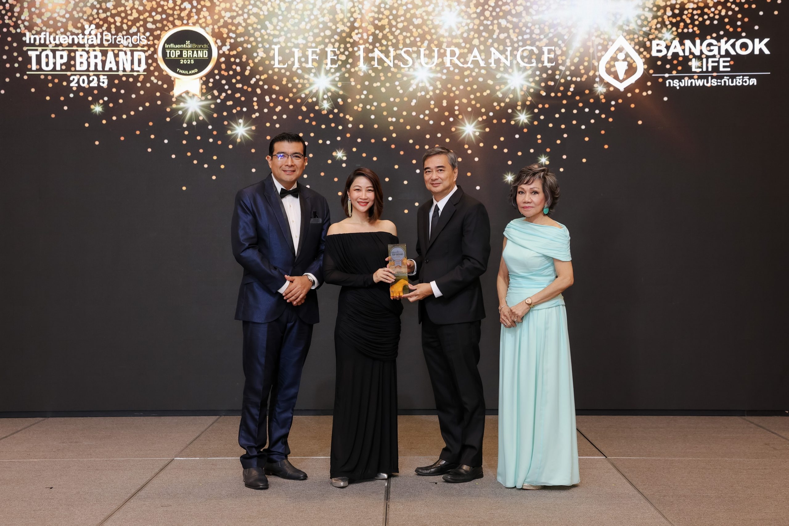 กรุงเทพประกันชีวิต คว้ารางวัล Top Influential Brand ต่อเนื่องปีที่ 2